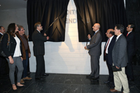 Develación de la placa del nuevo Auditorio 