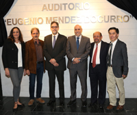 En la develación de la placa del nuevo Auditorio 