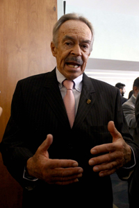 El doctor René Drucker Colín, secretario de Ciencia, Tecnología e Innovación del Distrito Federal y ex presidente de la Academia Mexicana de Ciencias.