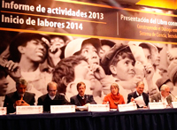 Aspecto de la reunión en la que fue presentado el primer informe del Foro Consultivo Científico y Tecnológico.