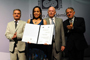 La Dra. Karina Garay Palmett, premiada en el área de Ciencias Exactas.