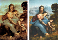 Museo del Louvre, París (antes y después de la restauración).
Luisa Ruiz Moreno, ponencia “De l’obscurité à la clarté. Qu’est-ce qui a changé?”, Lieja, AFS 2013