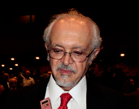 Mario Molina, Premio Nobel de Química, durante la entrevista.