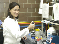 María Soledad Funes Argüello ganadora de las Becas para las mujeres en la Ciencia L´Oréal-UNESCO-AMC, en la categoría de Ciencias Naturales.