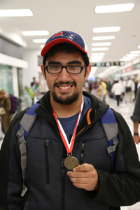 Gustavo García Venegas, ganador de la presea de bronce en el certamen celebrado en Cracovia, Polonia.