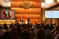 El doctor Jaime Urrutia Fucugauchi, miembro de El Colegio Nacional y presidente de la Academia Mexicana de Ciencias, hizo la presentación del investigador español Eustoquio Molina.