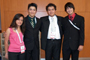 El equipo mexicano que tomó parte en la XLIII Olimpiada Internacional de Química en Ankara, Turquía: David Díaz Sánchez, del Distrito Federal, Daniel Mireles Chávez, del Estado de México, Cindy Peto Gutiérrez, de Veracruz, y Raymundo Esquer Rodríquez, de Baja California.