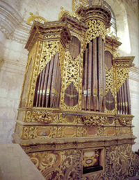 Órgano histórico de Santo Domingo Yanhuitlán, Oaxaca (c.1690), restaurado bajo la coordinación del doctor Gustavo Delgado.