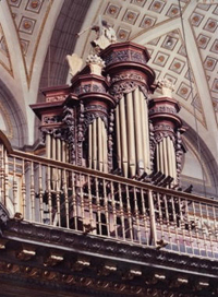 Órgano Cebados-Chacón (XVII-XIX) de la catedral de Puebla.