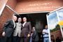 A partir de hoy el auditorio del Instituto de Biotecnología llevará el nombre del expresidente de la Academia Mexicana de Ciencias. En la imagen Bolívar Zapata flanqueado por los rectores de la UNAM, José Narro Robles, y de la UAEM, Jesús Vera Jiménez.