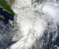 Los daños ocasionados por la tormenta tropical Manuel y el Huracán Ingrid en 2013 (en la imagen), tuvieron un costo de 61 mil millones de pesos.