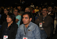 Público asistente en el último día de Ciencia y Humanismo II en la sede la AMC.