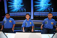 Equipo azul, medalla de oro: Ángel Gabriel Villanueva Romero (Sonora), Luis Antonio López Baeza (Morelos) y Alejandro Arcos Vivaldo (Puebla).