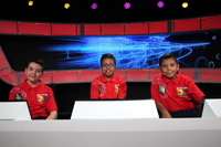 Equipo rojo, medalla de plata: Ilhuicamina Robledo Muñoz (Aguascalientes), David García Maldonado (Oaxaca) y Fernando Álvarez Ruiz (Nuevo León).
