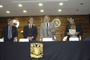 El Dr. Juan Carlos Bermejo, el Dr. León Olivé, el Dr. Arturo Menchaca Rocha y el Dr. Ambrosio Velásco.