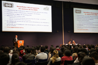 Reunidos en el auditorio Galileo Galilei de la AMC, más de trecientos estudiantes compartieron sus experiencias en el XXVI Verano de la Investigación Científica.