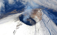Imagen del cráter del volcán captada el 31 de mayo de 2013.