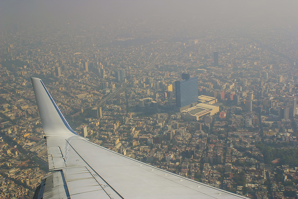 Contaminación del aire en la Ciudad de México.
