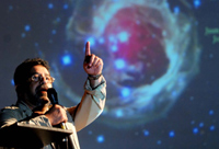 José Franco López, secretario de la Academia Mexicana de Ciencias, dijo que la astronomía acerca al público a las maravillas del Universo.