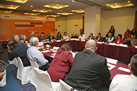 Primera jornada de la cuarta sesión 2018 de la Red Nacional de Consejos y Organismos Estatales de Ciencia y Tecnología (Rednacecyt), en San Luis Potosí.