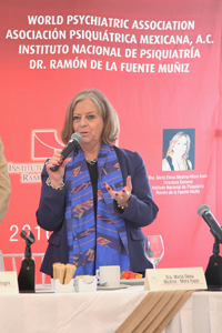 Doctora María Elena Medina-Mora Icaza, directora general del Instituto Nacional de Psiquiatría Dr. Ramón de la Fuente Muñiz.