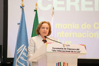 Doctora Ana María Cetto Kramis, coordinadora del Comité del Año Internacional de la Luz 2015, en México.