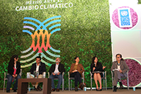 En la mesa La conservación de los ecosistemas acuáticos y terrestres y su importancia ante el cambio climático, en el marco del Tercer Encuentro Nacional “México ante el Cambio Climático”, participaron: Isabel María Hernández, Fernando Camacho Juan Carlos Herguera, Wolke Tobon, Elva Escobar y Patricia Koleff.