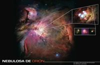 Nebulosa de Orión, la región más cercana de formación de estrellas y planetas.