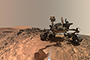 El explorador Curiosity de la NASA encontró nuevas pruebas conservadas en rocas en Marte que sugieren que el planeta podría haber apoyado la vida antigua. Aunque no son necesariamente pruebas de la vida misma, estos hallazgos son una buena señal para futuras misiones que exploran la superficie y el subsuelo del planeta. En la imagen se muestra al vehículo en el lugar desde el cual se inclinó para perforar un objetivo rocoso llamado 