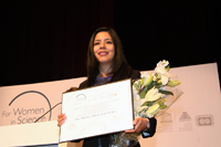 La doctora Maritza Lara López fue reconocida con una de las  Becas L’Oréal-Unesco-Conacyt-AMC 2016, en el área de ciencias exactas, durante una ceremonia realizada el 5 de diciembre del presente año.