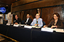 Presentación de la segunda edición de El Aleph. Festival de Arte y Ciencia, en la que participaron José Gordon, curador, y de Difusión Cultural de la UNAM: Juan Ayala, de Planeación y Programación; Jorge Volpi, coordinador; y Anel Pérez, de Vinculación.