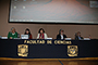 En la primera mesa del ciclo Los alimentos transgénicos a debate participaron Julio Muñoz Rubio, Elena Álvarez Buylla, Rosaura Ruiz, Javier Flores y Francisco Bolívar Zapata, en el auditorio Alberto Barajas Celis de la Facultad de Ciencias UNAM.