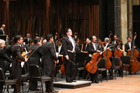 En el cierre de la ceremonia la Orquesta Sinfónica Nacional ejecutó una selección de obras musicales de compositores mexicanos.