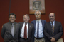 El Dr. Jorge Alberto López Gallardo, el Dr. Arturo Menchaca Rocha, el Dr. Manuel Torres Labansat y el Dr. Efraín Chávez Lomelí.