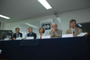 Juan Pedro Laclette, ex presidente de la AMC y anfitrión del nuevo miembro correspondiente; Michael Clegg, profesor de la Universidad de California, en Irvine, y nuevo integrante de la Academia; Rosaura Ruiz,  presidenta de la AMC;  José Sarukhán  y César Domínguez, investigador y director del Instituto de Ecología de la UNAM, respectivamente.