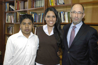 Ángel Cortés, Dulce María Milán y el Ministro José Ramón Cossío.