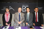 Azucena Galindo, directora general de IBBY México; Bruno Newman, presidente del Consejo Directivo de IBBY México; Jaime Urrutia Fucugauchi, presidente de la AMC; Alfredo Osorio, subdirector de Diagnóstico y Reinserción de la DGTPA.