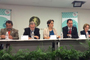 José Franco, Francisco Bolívar, Ana Lilia Herrera, Alejandro Tello y Ana María Cetto, durante la presentación del proyecto de decreto por el que se establece el acceso abierto a la información científica.