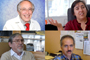 Ganadores del Premio Nacional de Ciencias 2016: David Kershenobich, Ana Cecilia Noguez, Lourival Domingos Possani y Luis Enrique Sucar.