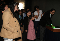 La exposición Lumina, instalada en el auditorio de la AMC fue visitada por los maestros y sus familias.