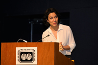 La actriz Verónica Merchant, la voz de la nueva serie de “Ciencia en todos lados”, fue la maestra de ceremonias en el lanzamiento de esta producción.
