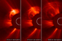Eyecciones de masa coronal captadas por el Observatorio Solar Heliosférico en marzo de 2013.