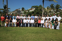 Titulares y representantes de los consejos estatales de ciencia  y tecnología de todo el país fueron testigos de la firma del convenio entre la AMC y la Rednacecyt, EN un evento realizado en Manzanillo, Colima.