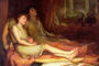 Hypnos, dios del sueño en la mitología griega, y su hermano Thanatos, dios de la muerte.