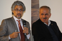 Los doctores Guruduth S. Banavar, de IBM-Nueva York, y Luis Enrique Sucar, del INAOE, participaron en el Seminario Inteligencia Artificial y el Futuro de México. Primer Evento, realizado en el auditorio de Consejo Nacional de Ciencia y Tecnología.