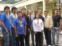 Izq a der: Angel Aliseda, Emanuel Johansen, Carlos Franco, José Guadalupe Guerrero, Juan Pedro Laclette, Mariana Sánchez, Gabriel Cortés, Gonzalo Guerrero y Adrí­an Mendoza.
