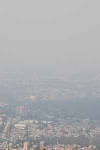 Vista panorámica de la Ciudad de México durante los días que permaneció activa la Fase 1 de Contingencia Ambiental, del 14 al 17 de marzo.