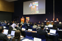 El presidente de la Academia Mexicana de Ciencias, Jaime Urrutia Fucugauchi, en la bienvenida a investigadores, académicos y representantes de las academias de ciencias que integran IANAS al Taller 