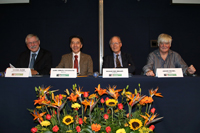 Michael Clegg, Jaime Urrutia, Volker Ter Meulen y Jeremy McNeil dieron la bienvenida a 80 especialistas de 21 países ella Américas al taller “Food Security and Nutrition for the Americas. Challenges and opportunities for this century“.