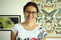 Edna González Bernal, del Centro Interdisciplinario de Investigación para el Desarrollo Integral Regional Unidad Oaxaca del IPN, ganadora de una de las Becas para Mujeres en la Ciencia L´Oréal-Unesco-Conacyt-AMC 2017 en el área de ciencias naturales.